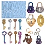 Key & Lock Pendant DIY Silicone Pendant Molds, Resin Casting Molds