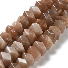 Natural Sunstone Beads Strands, Nuggets, Faceted