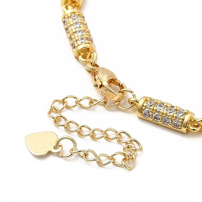 Ожерелье с цепочкой из прозрачного кубического циркония, стеллаж для латунных украшений для женщин, без кадмия и без свинца