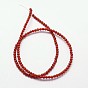 Natural Carnelian Beads Strands, Dyed & Heated, Round