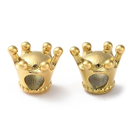 304 acier inoxydable perles européennes, Perles avec un grand trou   , couronne