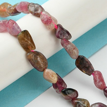 Natural Tourmaline Beads Strands, Nuggets Shape