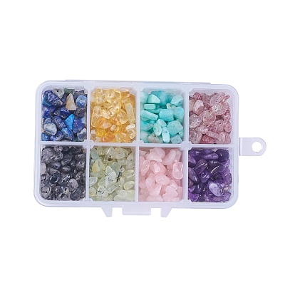 Améthyste naturelle et quartz rutile et quartz de fraise et lapis lazuli et quartz rose et perles de préhnite et citrine, puces