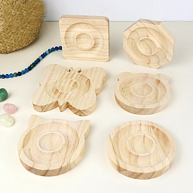 Wood Single Bracelet Display Stands, Jewelry Tray for Bracelet Showing