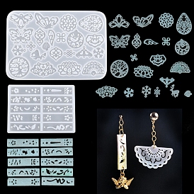 Pendants DIY Food Grade Silicone Mold, Resin Casting Molds, for UV Resin, Epoxy Resin Craft Making