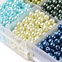 Mixed Pearlized Round Glass Pearl Beads