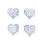 Valentine's Day DIY Heart Cup Mat Silicone Molds, Resin Casting Molds, For UV Resin, Epoxy Resin Craft Making