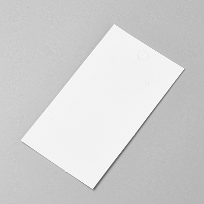Carte de boucle d'oreille de papier, avec trois trous