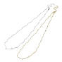 304 Stainless Steel Twist Bar Link Chain Necklace