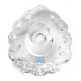 Verre transparent gros pendentifs, facette, charmes de larme, pour pendentifs suspendus en cristal lustre