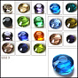 Imitations de perles de cristal autrichien, grade de aaa, facette, plat rond