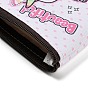 Unicorn Pattern PU Leather Wallets with Iron Zipper & PVC Findings, Change Purse, Clutch Bag for Women