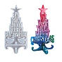 Árbol de navidad diy 3d con decoración de exhibición de estrellas moldes de silicona, moldes de resina, para la fabricación artesanal de resina uv y resina epoxi