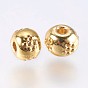 Alloy Beads, Real 18K Gold Plated, Rondelle