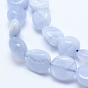 Natural Blue Lace Agate Beads Strands, Tumbled Stone, Nuggets