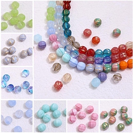 Perles de verre tchèques, citrouille