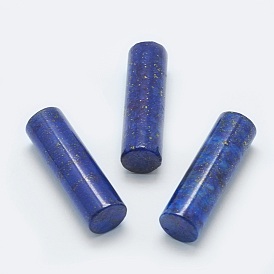 Lapis-lazuli perles naturelles, perles non percées / sans trou, teint, colonne