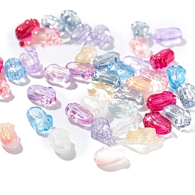 Perles de verre tchèques transparentes, pakchoi