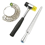 Jewelry Measuring Tool, with Aluminium Ring Size Sticks Ring Mandrel & Alloy American Calibration Ring Sizers Professional Model