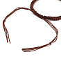 Adjustable Nylon Cord Braided Bead Bracelet Sets, with Natural Sodalite & Quartz Crystal & Red Aventurine & Green Aventurine & Tiger Eye & Amethyst & Red Jasper Beads, Tumbled Stone, Nuggets
