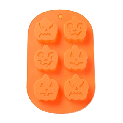 Halloween Theme Pumpkin Cake Decoration Food Grade Silicone Molds, Fondant Molds, for Chocolate, Candy, UV Resin & Epoxy Resin Craft Making
