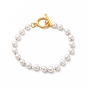 Bracelets en perles d'imitation en plastique, placage ionique (ip) 304 bijoux en acier inoxydable pour femmes