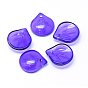 Glass Charms, for DIY Jewelry Making, Petal