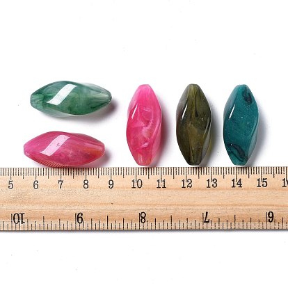 Pierres gemmes d'imitation acrylique, torsion