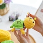 Kit de crochet de décoration de poupée d'affichage d'abeille et de tortue bricolage, y compris le fil de coton, outils de tricot