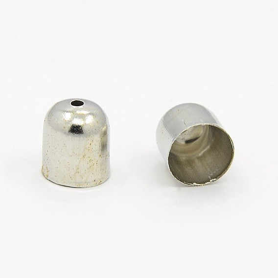 Extremos del cable de hierro, tapas de los extremos, campana, 9x8 mm, 7 mm de diámetro interior, agujero: 1.5 mm