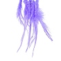 Железная тканая паутина/сетка с подвесками из перьев, аметистовое дерево жизни висячий орнамент, с пластиковыми бусинами и кожаным шнуром, плоско-круглые