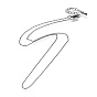 Латунные кабельные цепи ожерелья, с карабин-лобстерами , долговечный