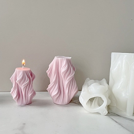 Irregular Wave Silicone Candle Molds, For Candle Making