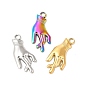 Ion Plating(IP) 304 Stainless Steel Pendants, Hand Charms