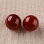 Perles en boule ronde en agate rouge naturel, sphère de pierres précieuses, pas de trous / non percés, 16mm