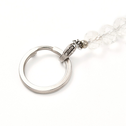 Gros pendentifs au chalumeau fait à la main, avec des perles de verre et un emballage en velours, plat rond