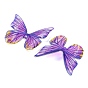 Cabochons de résine transparente, papillon scintillant