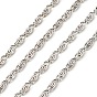 Lumachina Iron Chains, Unwelded, Silver Color, with Spool, 6.5x2.5x1mm, about 328.08 Feet(100m)/roll