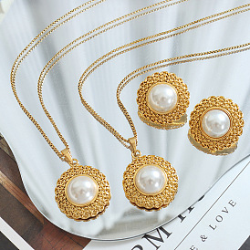 Ensemble de bijoux français vintage avec chapeau incrusté de perles - accessoires élégants pour un look sophistiqué