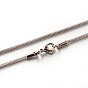 304 Stainless Steel Lantern Chain Necklaces, with Lobster Claw Clasps