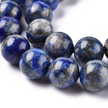 Lapis lazuli naturelles brins de perles rondes