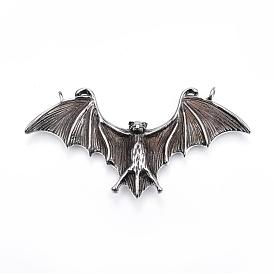 316 Surgical Stainless Steel Big Pendants, Bat