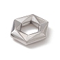 304 colgantes de acero inoxidable, encanto hexagonal