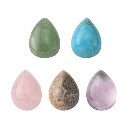 Gemstone Cabochons, Drop, Mixed Stone