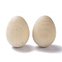Huevos de pascua de madera en blanco sin terminar, Artesanías de madera diy, lágrima