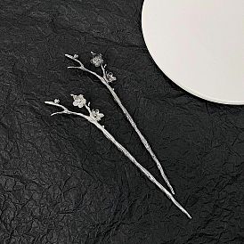 Metallic Hairpin for Women with Unique Chinese Style, High-end Ancient Headwear Jewelry.