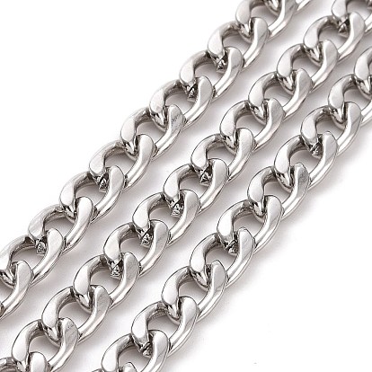 Revestimiento iónico (ip) 304 cadenas de bordillo de acero inoxidable, cadena torcida, con carrete, sin soldar