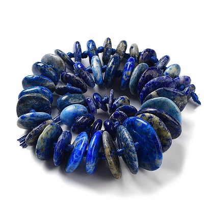 Natural Lapis Lazuli Beads Strands, Disc