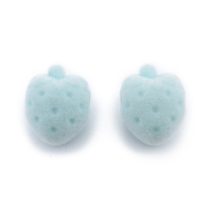 Opaque Resin Beads, Flocky Strawberry