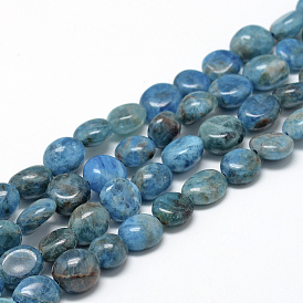Natural Apatite Beads Strands, Oval